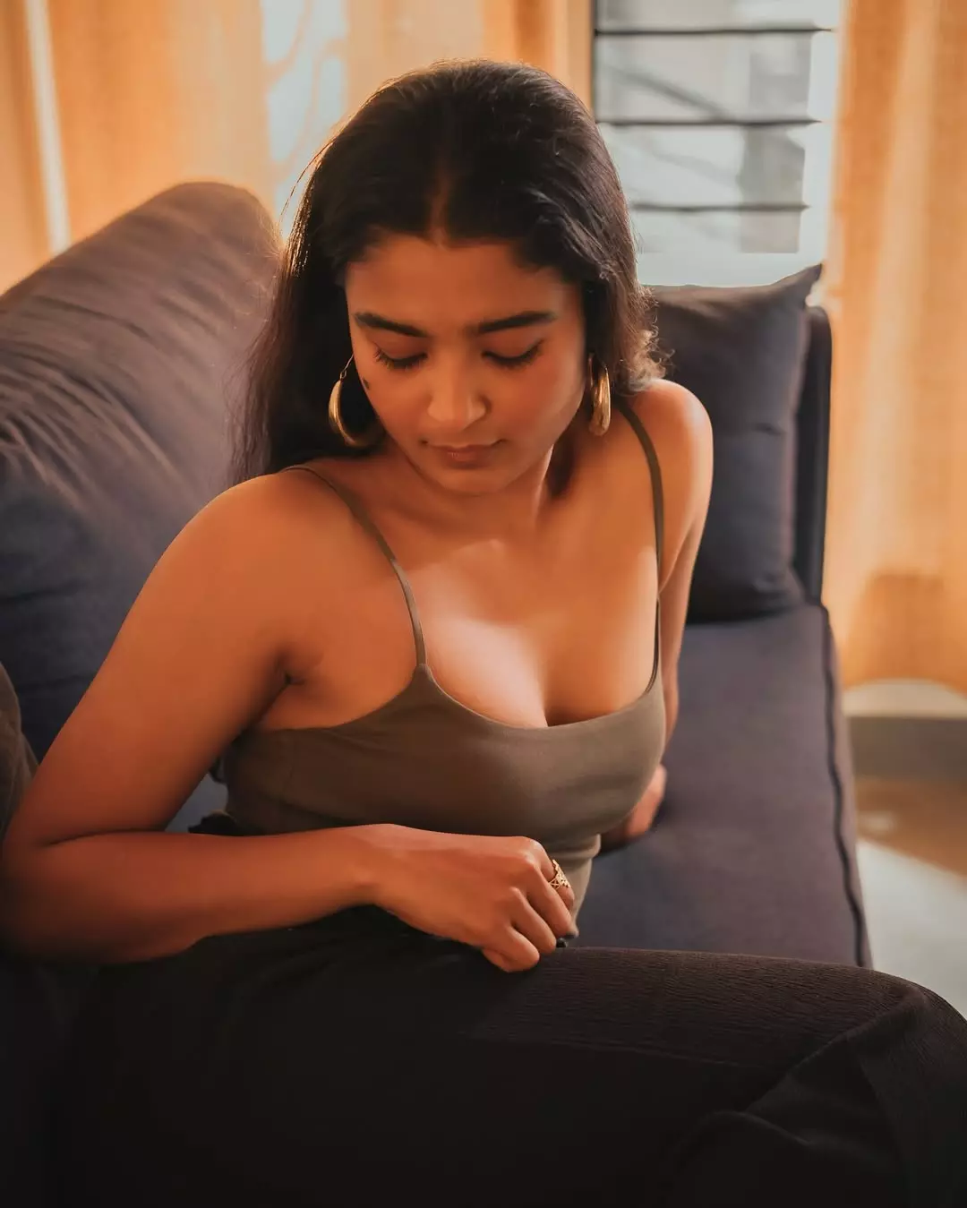 Chaithra J Achar stuns in bold photoshoot with elegant black look Chaithra J Achar stuns in bold photoshoot with elegant black look