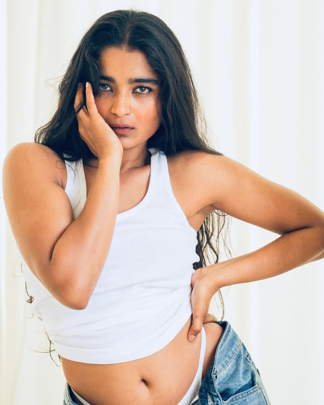 Chaithra J Achar stuns in bold photoshoot with elegant black look Chaithra J Achar stuns in bold photoshoot with elegant black look