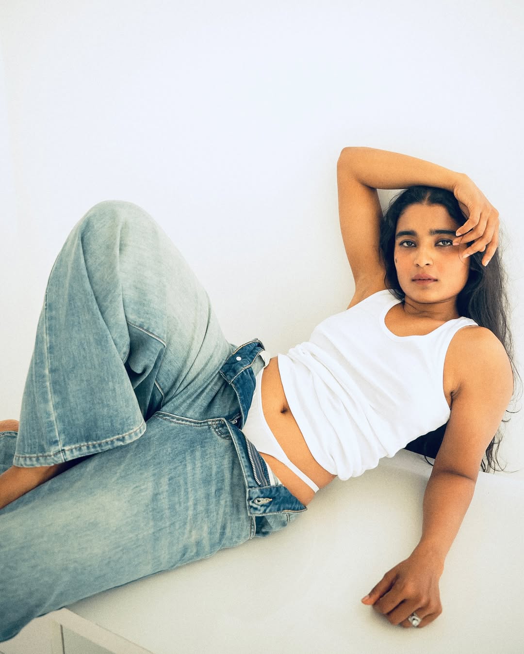 Chaithra J Achar stuns in bold photoshoot with elegant black look Chaithra J Achar stuns in bold photoshoot with elegant black look