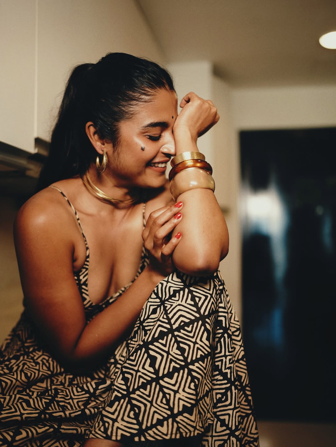 Chaithra J Achar stuns in bold photoshoot with elegant black look