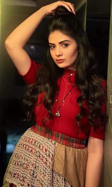 Sreemukhi Slays in Red with Effortless Elegance