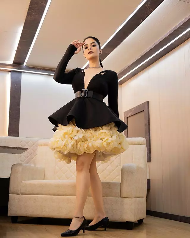 Sreemukhi Slays in Red with Effortless Elegance