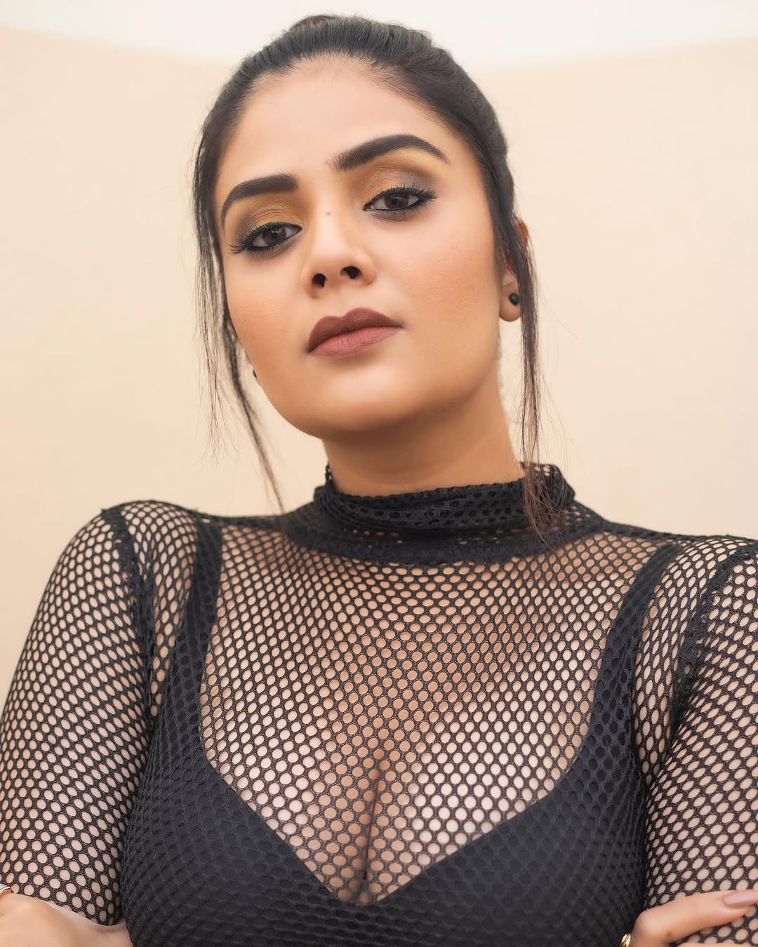 Sreemukhi Slays in Red with Effortless Elegance Sreemukhi Slays in Red with Effortless Elegance