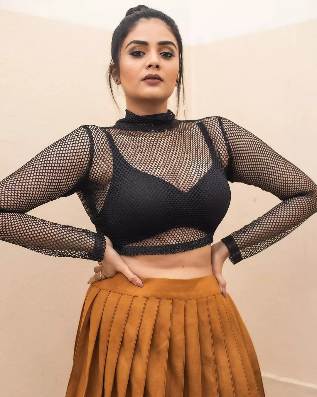 Sreemukhi Slays in Red with Effortless Elegance