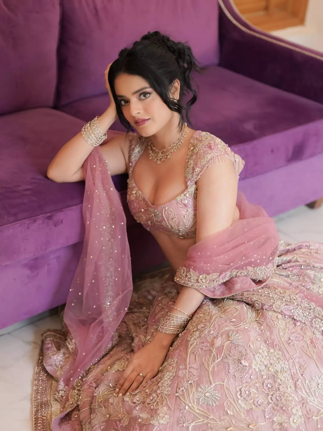 Riddhi Kumar Radiates Grace in Ethereal Pastel Couture