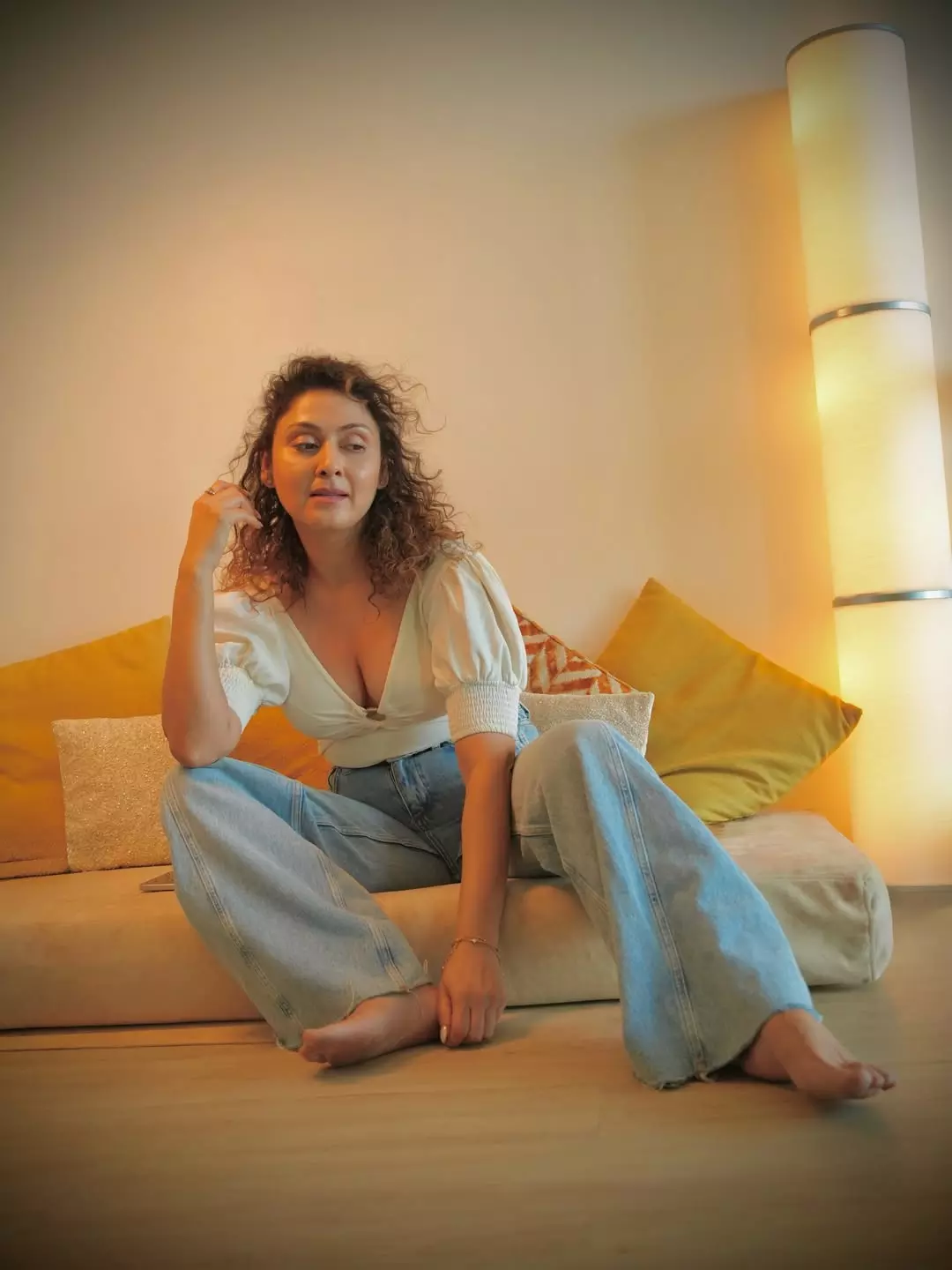 Manjari Fadnnis Embraces Dolce Far Niente Sunday in Cozy Relaxed Photoshoot
