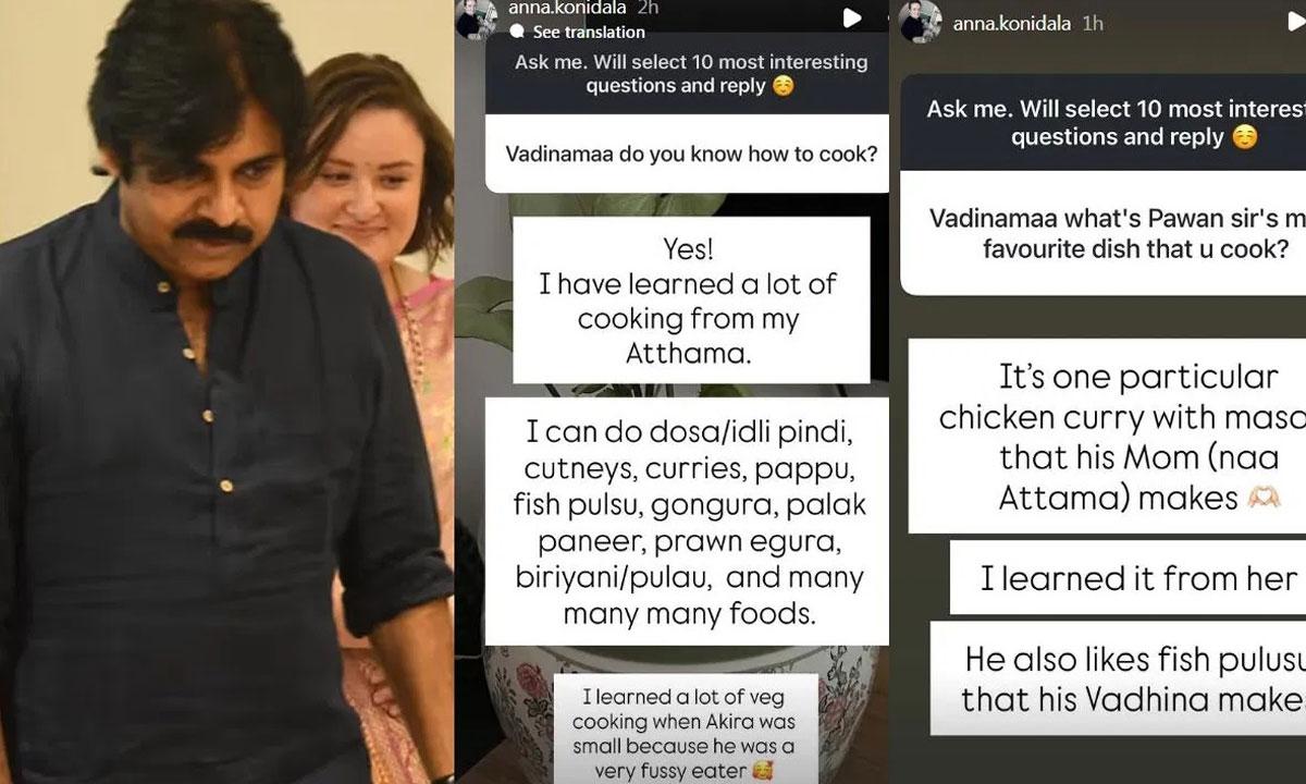 Anna Lezhneva Opens Up About Pawan Kalyan's Food Preferences in Instagram Chat