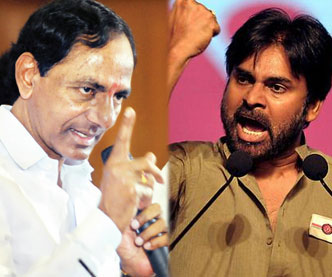 KCR and Pawan kalyan
