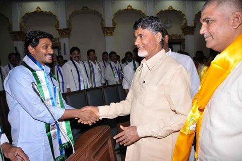 Chandrababu naidu and jagan join hands