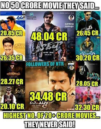 Forget 50 crores; NTR is best