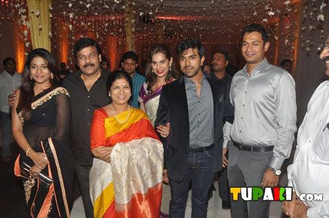 Mega Family at Raghavendra Rao Son Wedding Mega Family at Raghavendra Rao Son Wedding