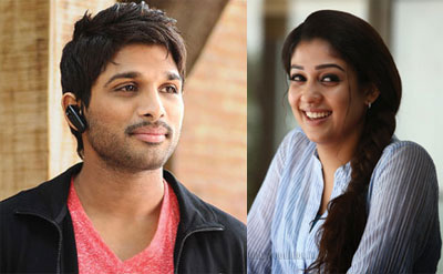 Nayanthara With Allu Arjun