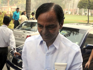 KCR trying to catch legs of BJP?