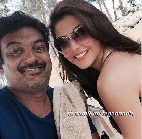 Kajal Agarwal selfie with puri Jagannath