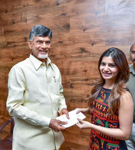 Photo Story: Cute Samanta with Chandrababu