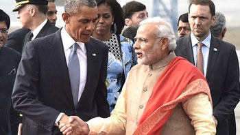 China are covering Obama India visit