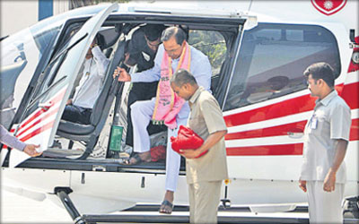 Rs 6 Crore spent on KCRs helicopter travels