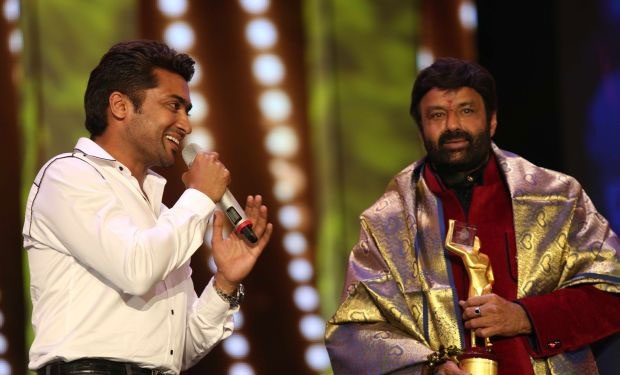 Surya presented Best Actor Award to Baalayya