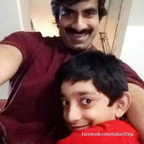 Raviteja Selfie with son Mahadhan