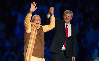 Narendra Modi on Canadian Visa