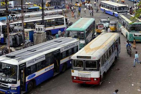 RTC City Bus Strike in Hyderabad