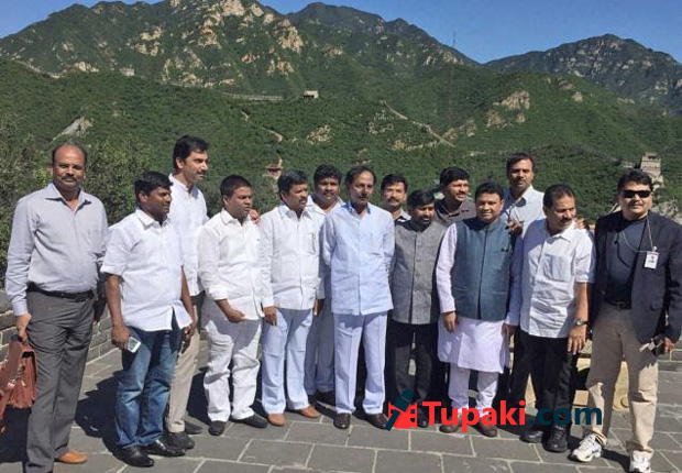 How KCR Spent Sunday in China?