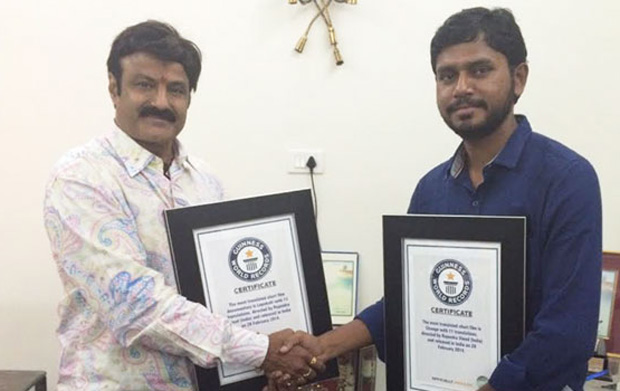 Balayya appreciates local Short Film Maker