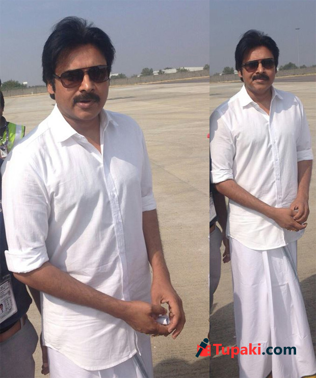 Pawan Kalyan wears Dhoti, Maintains secrecy!