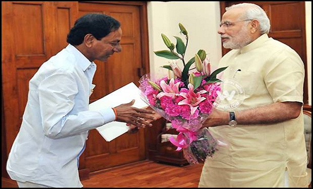 Modi Appreciates KCR on Successful Ayuta Chandi Yaagam