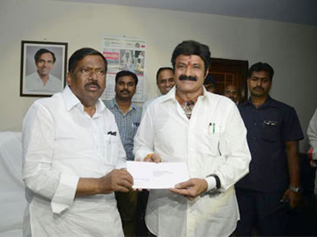 Balayya Invites Telangana Minister