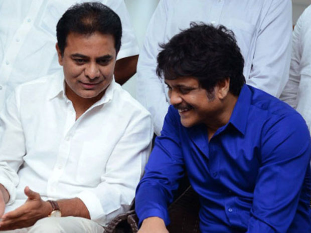 కేటీఆర్ అభిమానం, అధికారం రెండూ నాగ్ పైనే