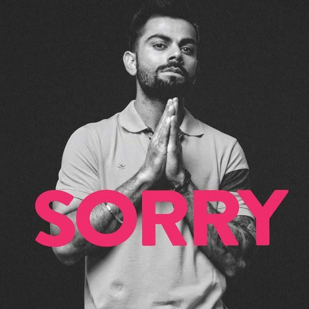 Why did Virat Kohli say SORRY?