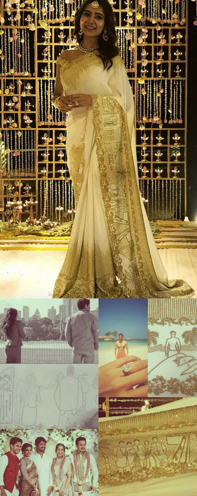 samantha engagement dress Samantha repurposes her wedding gown for Elle awards : r/BollyBlindsNGossip