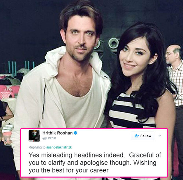 రోగ్ హీరోయిన్-హృతిక్ గొడవ అలా ముగిసింది