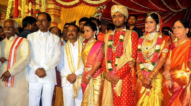 సెలెబ్స్ @ ఈటెల కుమారుడి వెడ్డింగ్