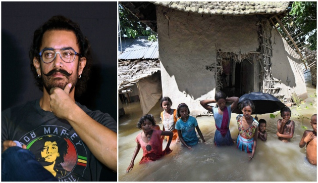 Aamirs Helping Hand To Flood Victims