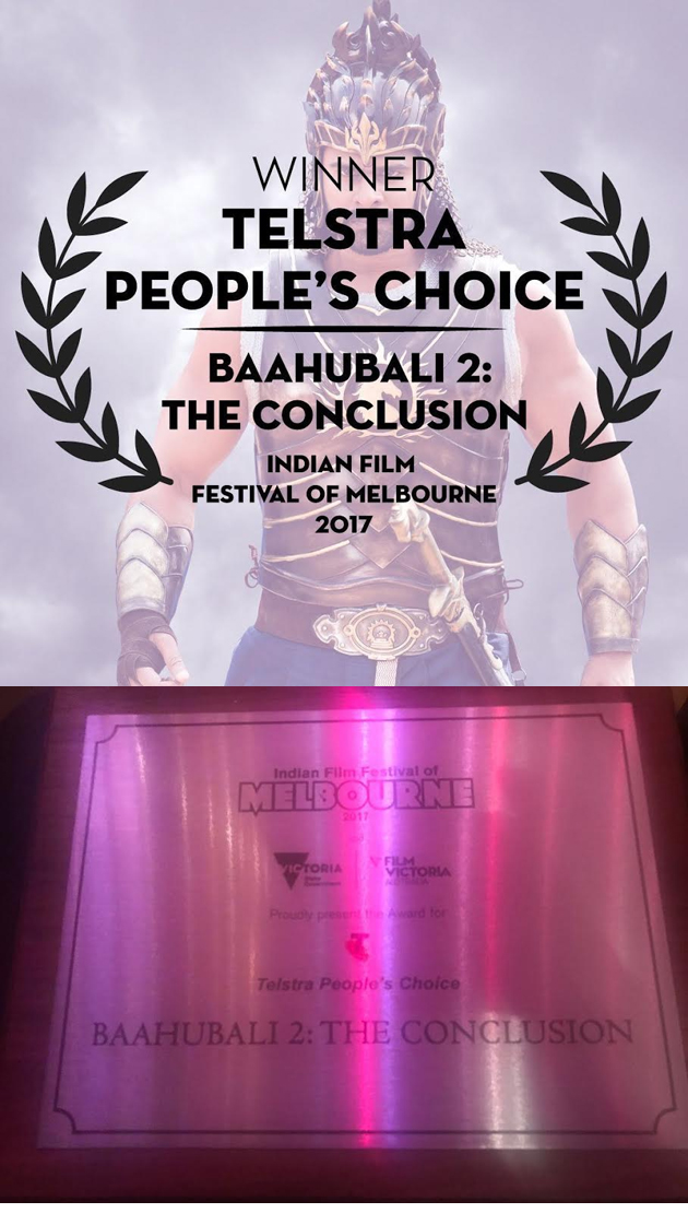 Baahubali wins Peoples Choice Award at IFFM