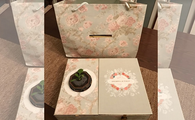 Virushkas Invitation Goes Green!!