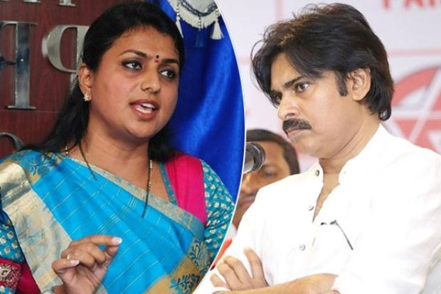 బాబును ఒప్పించే పూచీ పవన్ పై పెట్టిన రోజా