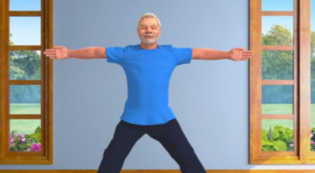 Watch: Narendra Modis Trikonasana!
