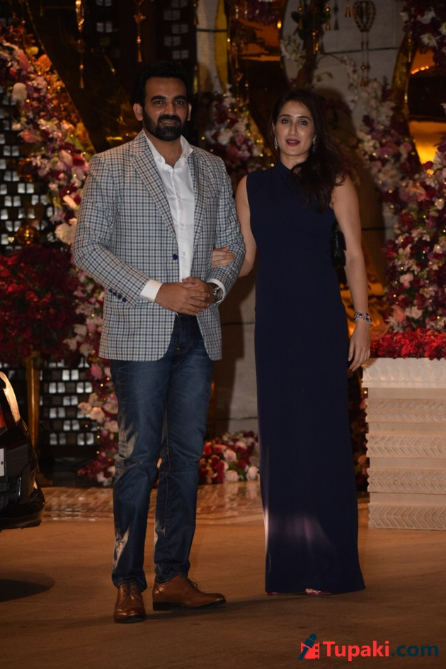 sachin and babi light blue dress Radhika Merchant's Sister-In-Law Shloka Mehta One-Ups Bride-To-Be's Sangeet  Look