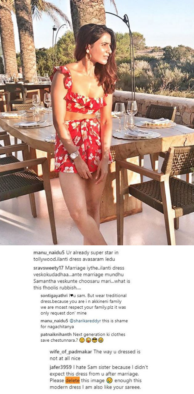 సామ్ ఫోటోపై ఫ్యాన్స్ గొడవ