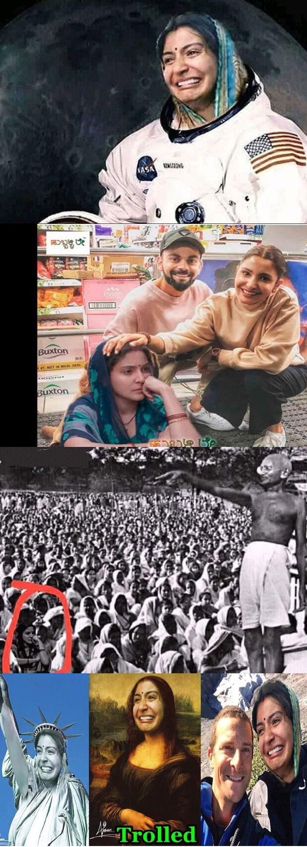 అనుష్కపై ట్విట్టర్ లో పేలుతున్న సెటైర్లు