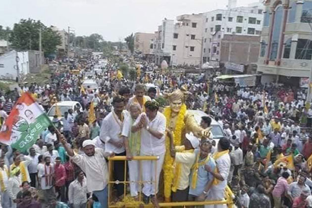 Congress Flags Fly High In Balayyas Tour
