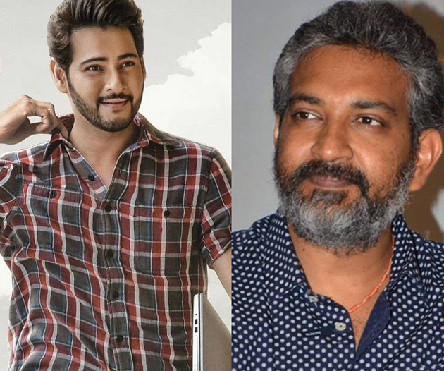 Huge Sketch Of Mahesh Babu-Rajamouli