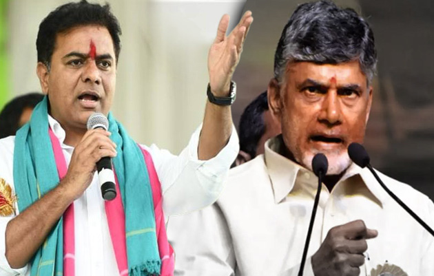 4 బిల్డింగ్‌ ల‌తో బాబు బిల్డ‌ప్‌..4 కోట్ల మందితో కేసీఆర్ ధైర్యం