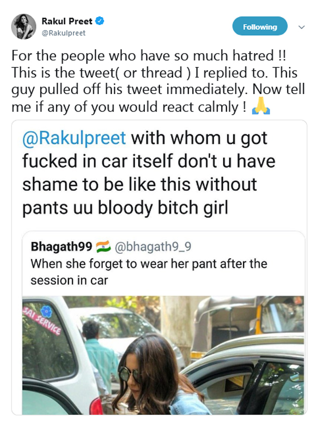 వాడు నన్ను లం...అన్నాడు: రకుల్ ప్రీత్ సింగ్ వాడు నన్ను లం...అన్నాడు: రకుల్ ప్రీత్ సింగ్