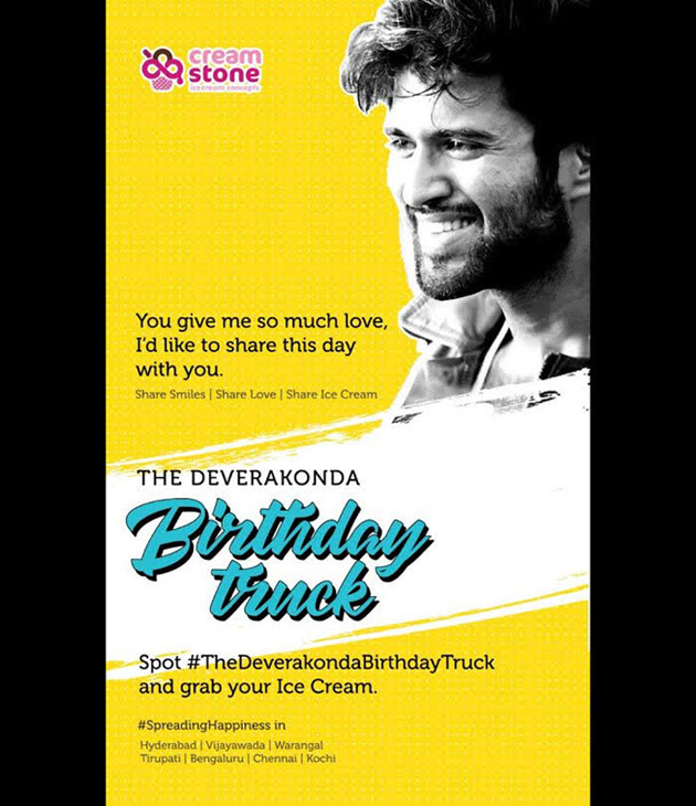 The Deverakonda Birthday Truck Is On Its Way