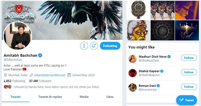 బిగ్ బి ట్విట్ట‌ర్ హ్యాక్.. పాక్ ప్ర‌ధాని ప్ర‌త్య‌క్షం