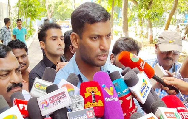 క్రైమ్ బ్రాంచ్ ముందుకు హీరో విశాల్!